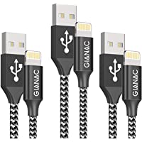 Los mejores  - Cable Cargador iPhone- [3pack 0.5M 1M 2M] MFI Cable Lightning Carga Rápida Trenzado de Nylon Cargador iPhone Compatible…